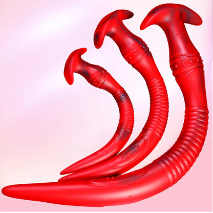 Plug anal à longue queue de 22 pouces - Gode anal en silicone pour hommes et femmes, jouets sexuels