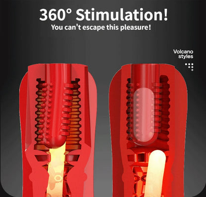 Vaccum Sucking Male Masturbator - Silicone Pocket Pussy Vibrating Penis Massage