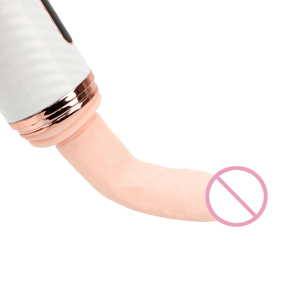 Thrusting Dildo Sex Machine - Remote Control Suction Cup Vibrator Telescopic Female Sex Toys