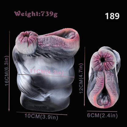 Zebra Tier Vagina Pussy Männliche Masturbationstasse - Taschen-realistisches Silikon Penis Sexspielzeug