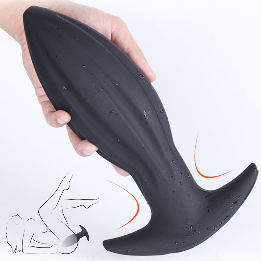 Big Threads Butt Plug - Silicone Anal Dildo Sex Toys for Women Men