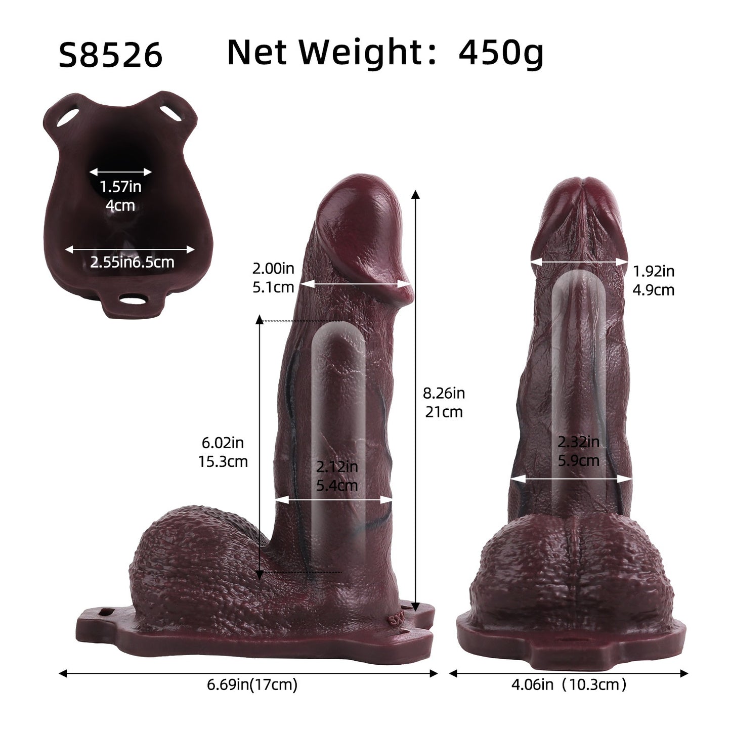 Strap-On Realistic Silicone Cock Sheath Underwear - Delay Ejaculation Wearable Tool for Men