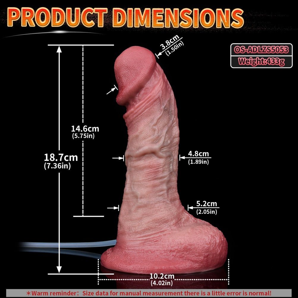 Squirt Realistic Dildo with Suction Cup - G-Spot Stimulation Pleasure Tool for Women