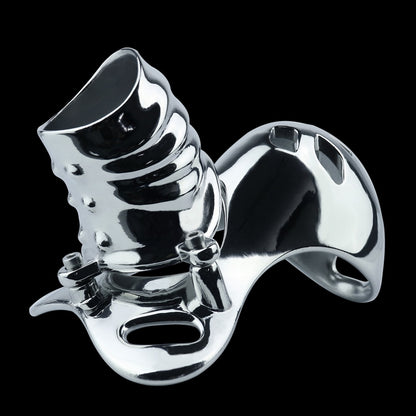 Metal Bondage Strap-On Sheath Underwear - Erectile Support BDSM Toy for Men