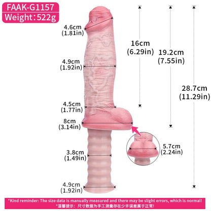 7.55-Inch Handheld Realistic Silicone Dildo – Vaginal Insertion Toy for Intense Climax Stimulation