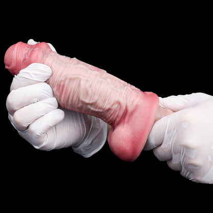 7.55-Inch Handheld Realistic Silicone Dildo – Vaginal Insertion Toy for Intense Climax Stimulation