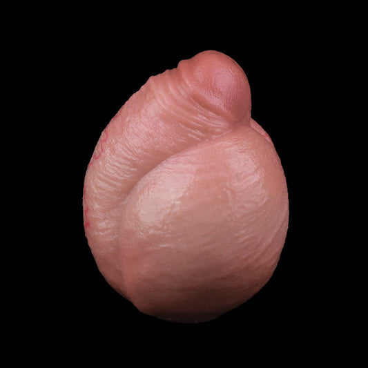 Realistic Silicone Anal Plug with Steel Chain – Multi-Use Butt Plug for Vaginal, Anal & Oral Play