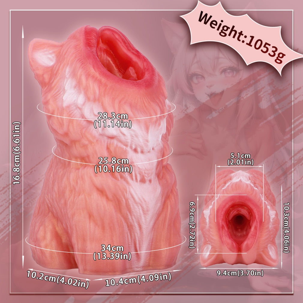 Alien Wolf Silikon Fantasy Torso Sexpuppe – Einzigartige Pussy Stimulation & Männliche Sexspielzeuge