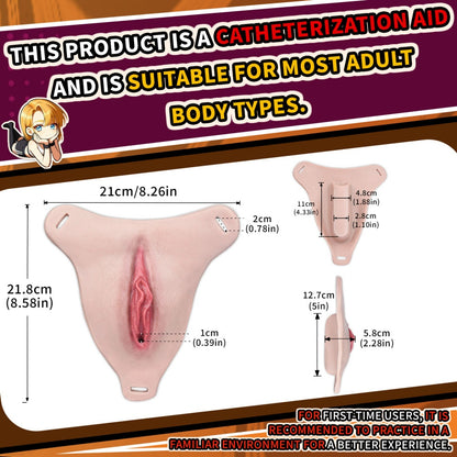 Culotte de vagin artificiel en silicone réaliste pour le travestissement | Vagin artificiel portable durci au platine avec harnais de type « strap-on »