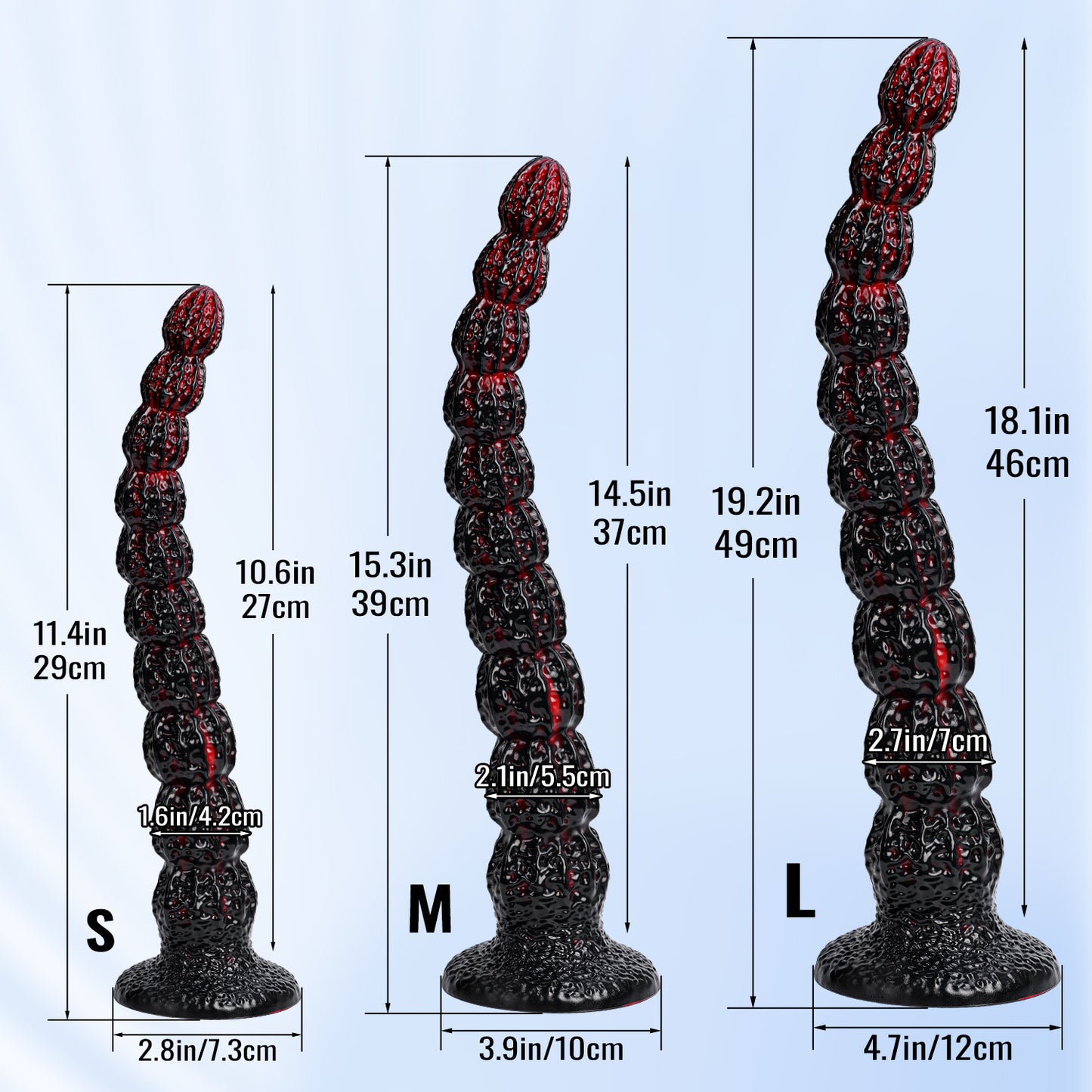 Ultra-Long Walnut Fantasy Dildo — Heavy Fetish Silicone Anal Expansion Deep Masturbation Toy