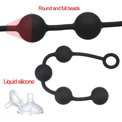 Lange Analkugeln, Butt Plug – Silikonkugeln, Vagina, Analsexspielzeug für Frauen und Männer, Masturbation