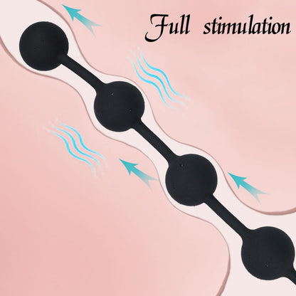 Lange Analkugeln, Butt Plug – Silikonkugeln, Vagina, Analsexspielzeug für Frauen und Männer, Masturbation