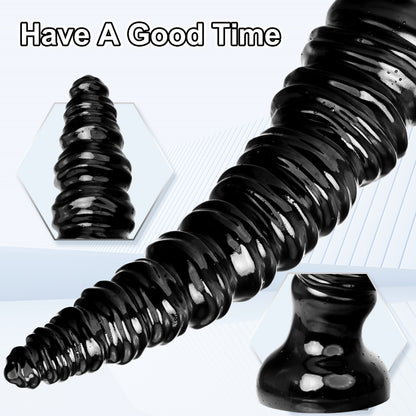 16 inch Huge Anal Dildo Butt Plug - Sprial Deep Women Masturbating Big Giant Sex Toys