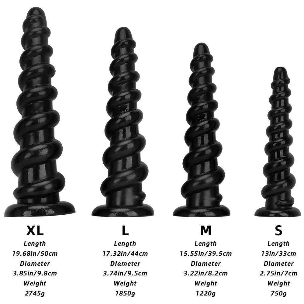 Big Black Huge Dildo Masturbator - Oversized Deep Vaginal Anal Masturbation Sex Toys for Women