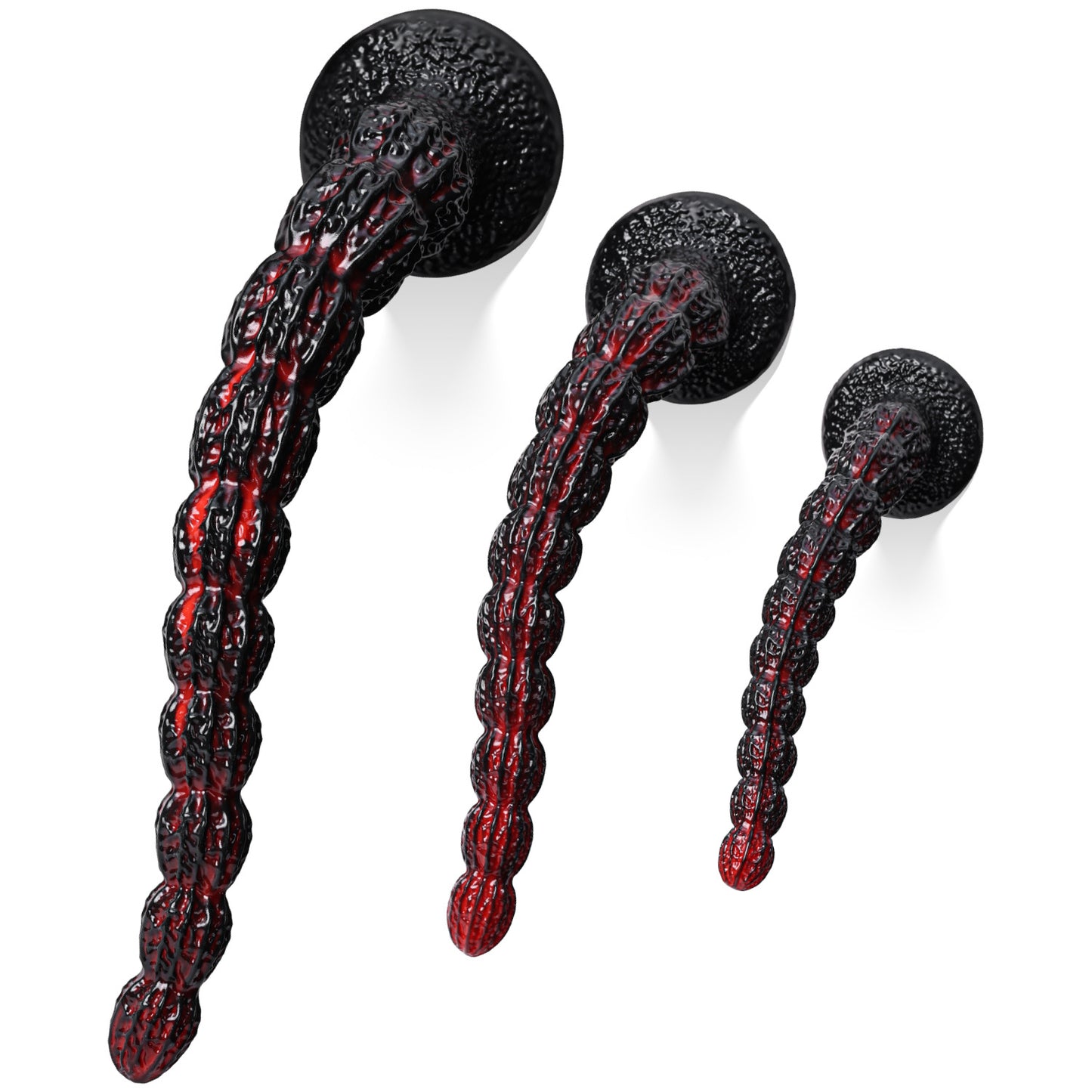 Ultra-Long Walnut Fantasy Dildo — Heavy Fetish Silicone Anal Expansion Deep Masturbation Toy