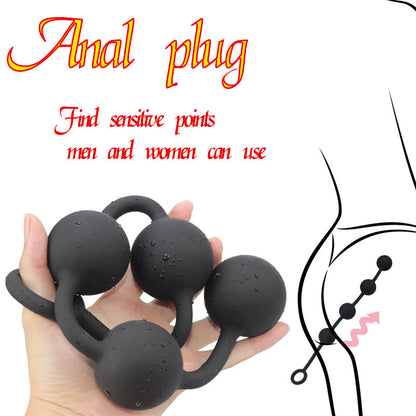Lange Analkugeln, Butt Plug – Silikonkugeln, Vagina, Analsexspielzeug für Frauen und Männer, Masturbation