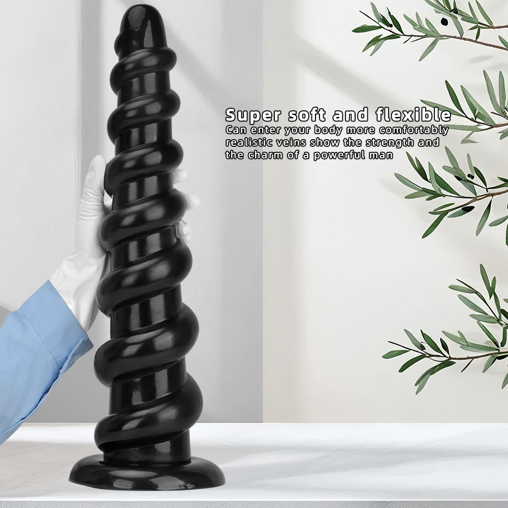 Big Black Huge Dildo Masturbator - Oversized Deep Vaginal Anal Masturbation Sex Toys for Women