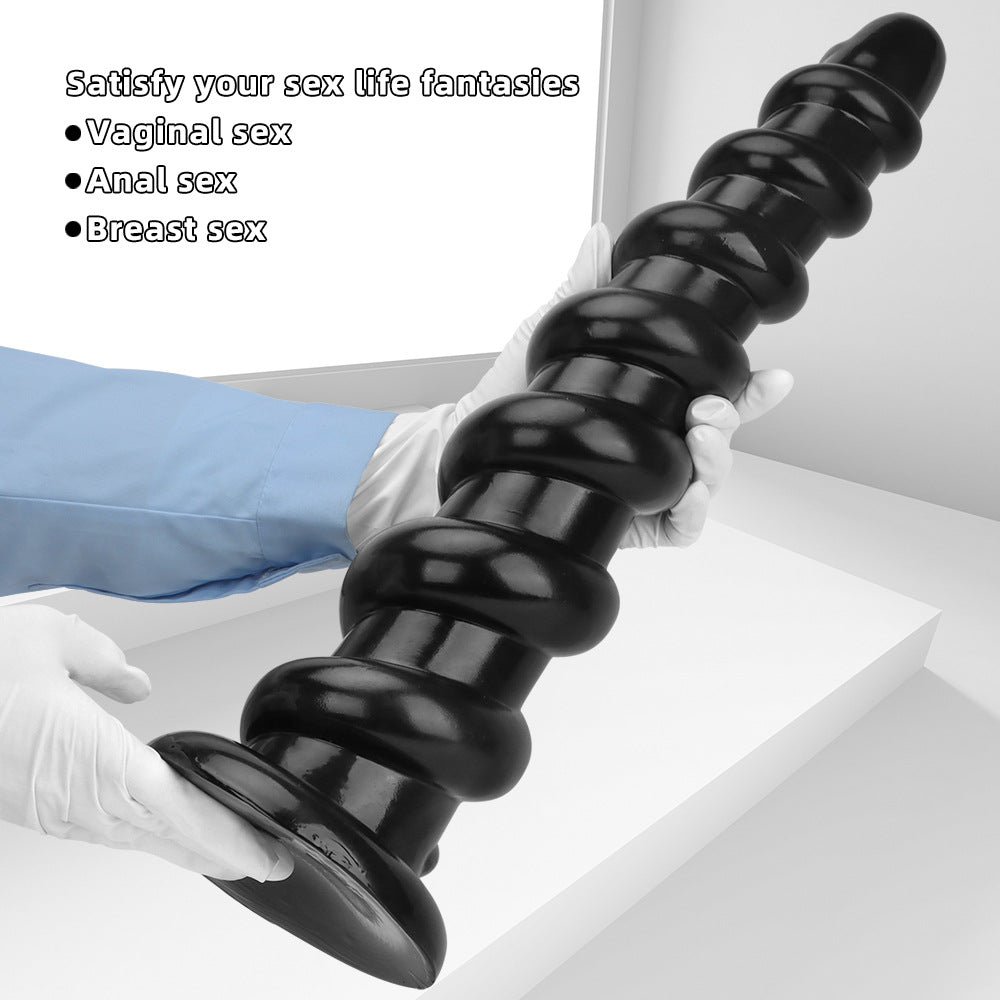 Big Black Huge Dildo Masturbator - Oversized Deep Vaginal Anal Masturbation Sex Toys for Women