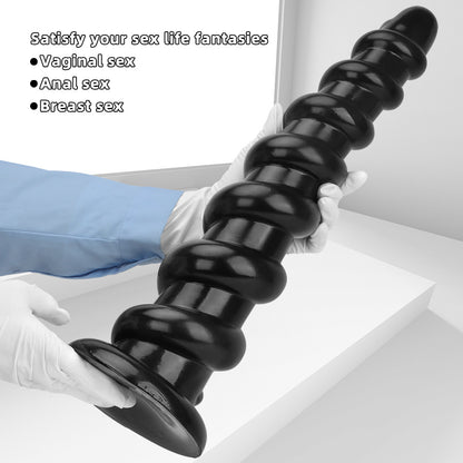 Big Black Huge Dildo Masturbator - Oversized Deep Vaginal Anal Masturbation Sex Toys for Women