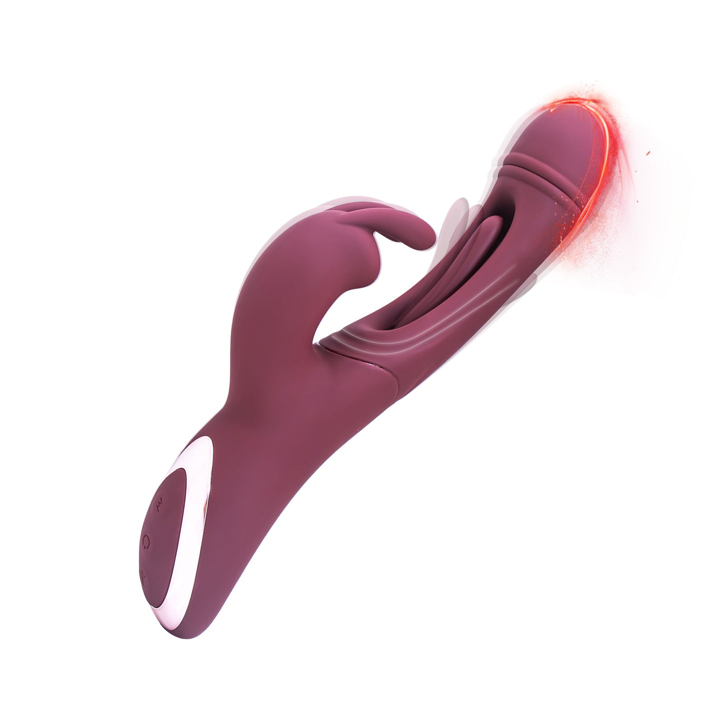 Rabbit Clitoral G Spot Vibrator - Vibrating Dildo Tickle Flapping Prostate Massager