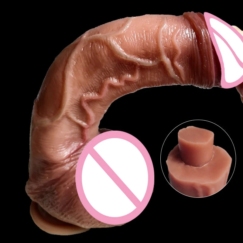 Huge Realistic Anal Dildo Butt Plug - Silicone Suction Cup Dildos Vaginal Anal Sex Toy