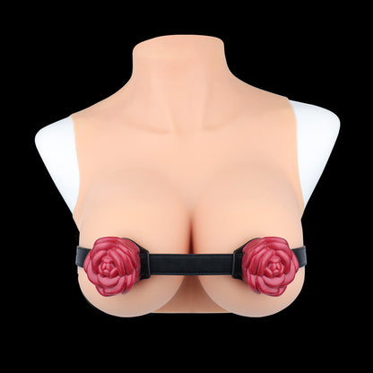 Spiked Rose Chest Harness – Floral BDSM Toys Bondage Body Strap with Glow-in-the-Dark Silicone Roses