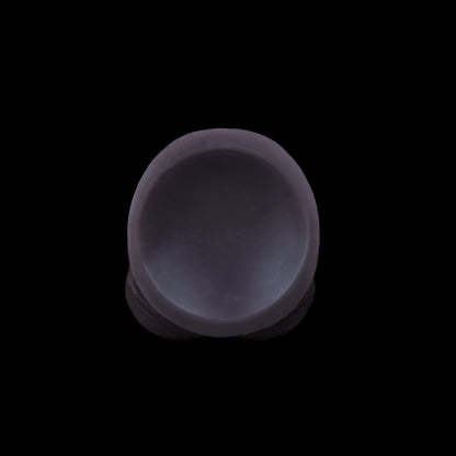 Uncircumcised Black Dildo | Foreskin Glans, Oversized Skin-Fold Texture & Thick Vein Shaft — Dual-Layer Platinum Silicone in Deep Grape Purple for Hyper-Realistic Skin Feel