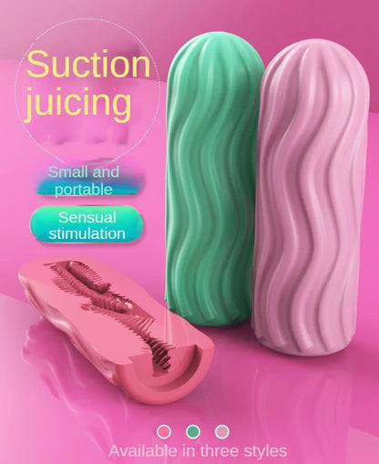 Silicone Pocket Pussy Male Masturbation Cup - Realistic Vagina Blowjob Sex Toy for Men
