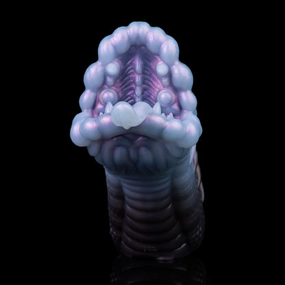 Creature Maw Pocket Pussy — Fanged Beast Fantasy Silicone Stroker with Tongue & Scaled Skeleton Exterior