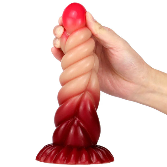 Fantasy Sprial Anal Dildo Butt Plug - Realistic Silicone Vagianl Prostate Female Sex Toys