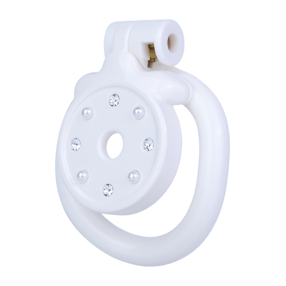 Luxury BDSM Toys Pink & White Lock Design – Elegant Restraint Accessory for Couples, Roleplay & Intimate Exploration