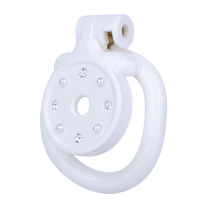 Luxury BDSM Toys Pink & White Lock Design – Elegant Restraint Accessory for Couples, Roleplay & Intimate Exploration