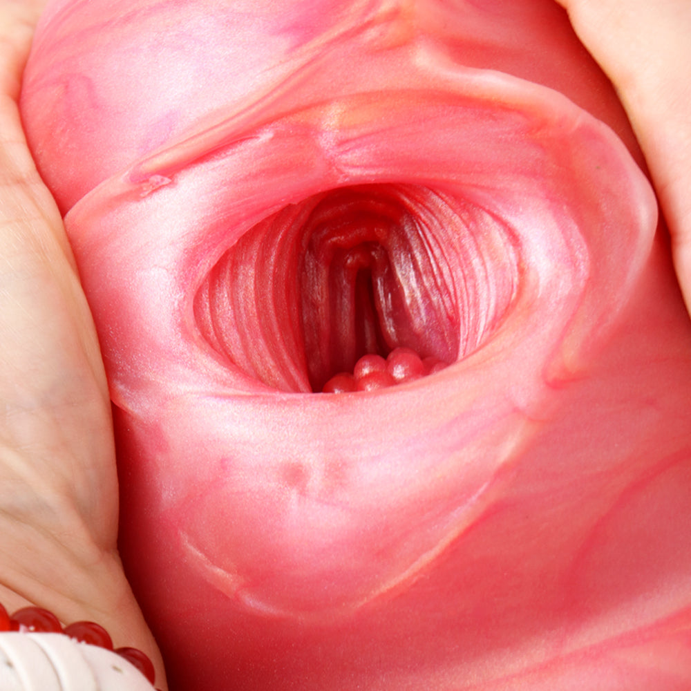 Masturbateur de poche en silicone de qualité supérieure pour homme - Vagin doux aux tons sanguins - Jouet sexuel pour homme