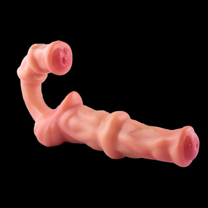 Strapless Dildo Lesbian Pegging Sex Toys - Vibrating Double End Horsedildo Strapon Belt Wearable