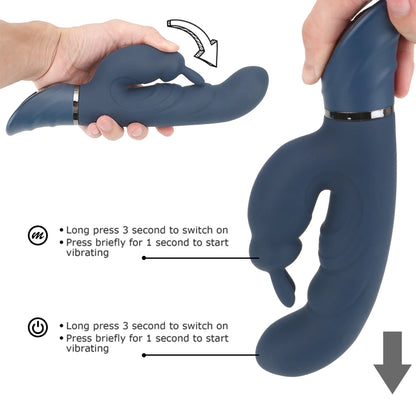 Vibromasseur gode clitoridien lapin point G-stimulateur de clitoris lapin jouets sexuels pour femmes hommes