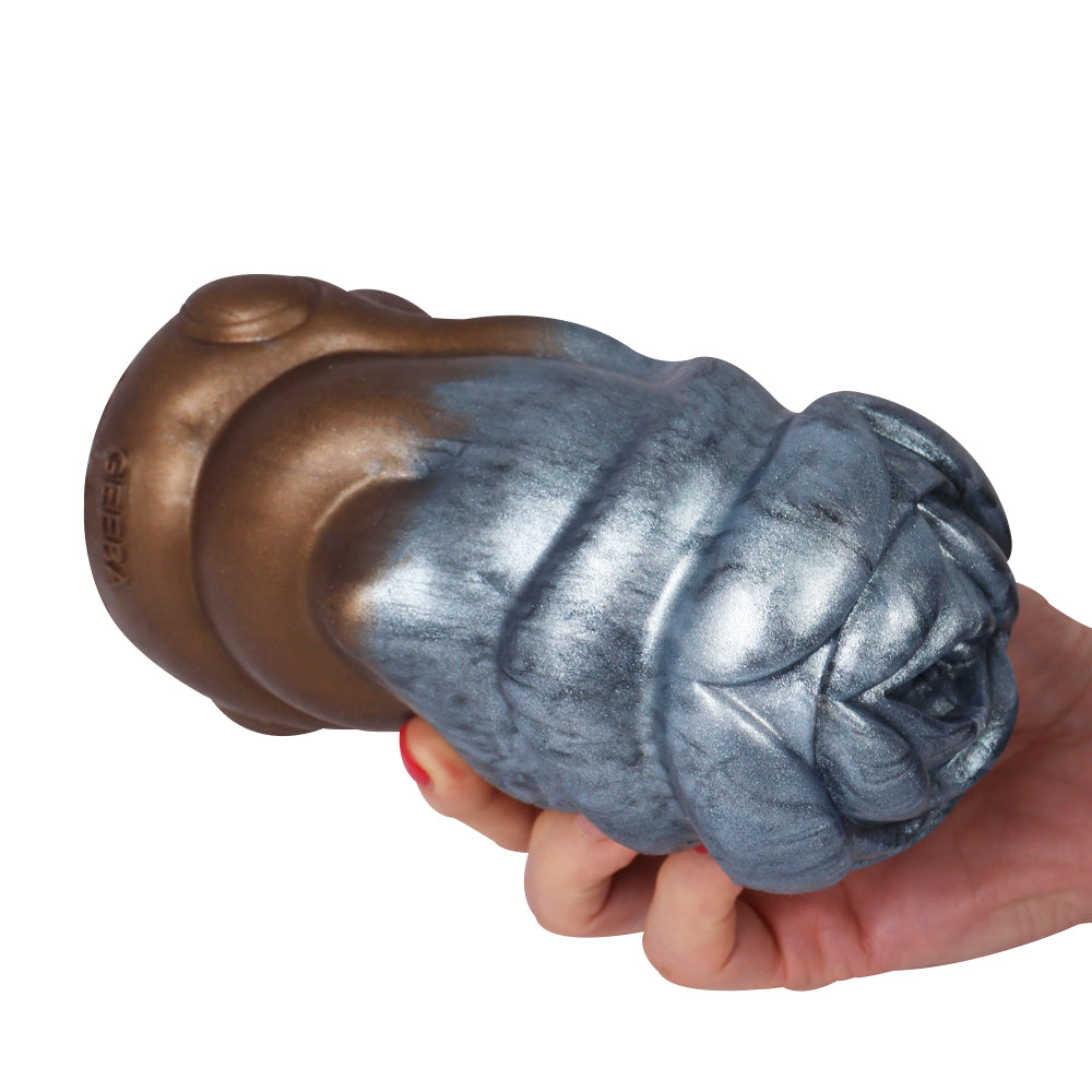 Alien Pussy Pocket Masturbation Cup - Metal-like Monster Vaginal Oral Sex Toys for Men