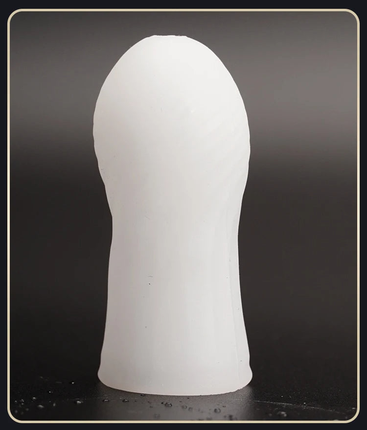 Jouet sexuel de préservatif à manchon en silicone pour hommes - Pussys de poche de massage de pénis extensible