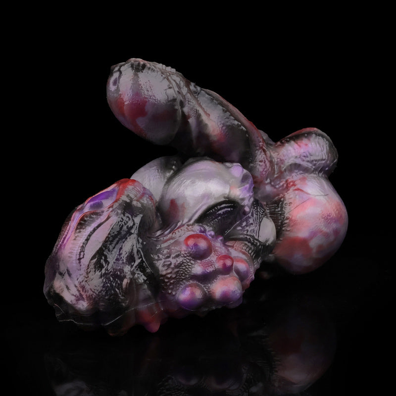 Void Swarm Alien Pussy & Anal Dildo – Deep Purple Dark Fantasy Tentacle Toy for Couples & Solo Play