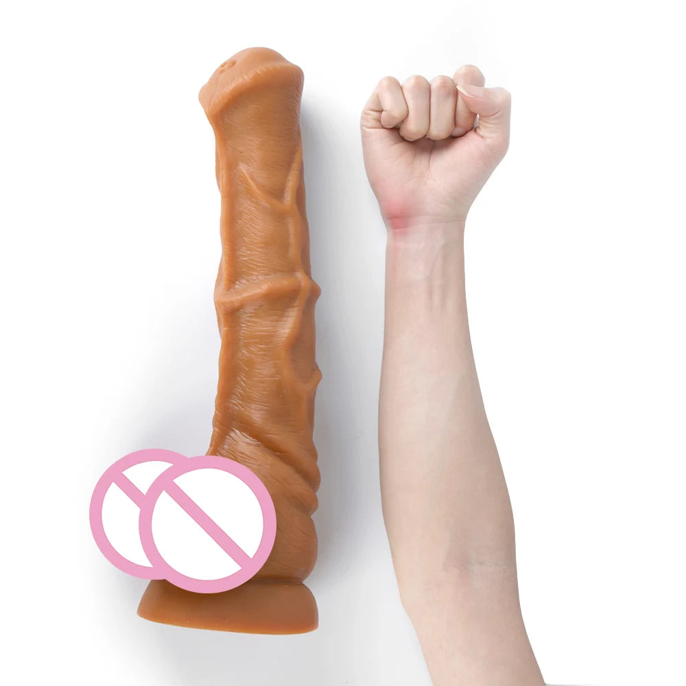 Giant Horse Dildo Butt Plug - Silicone Realistic Animal Dildo Sex Toys