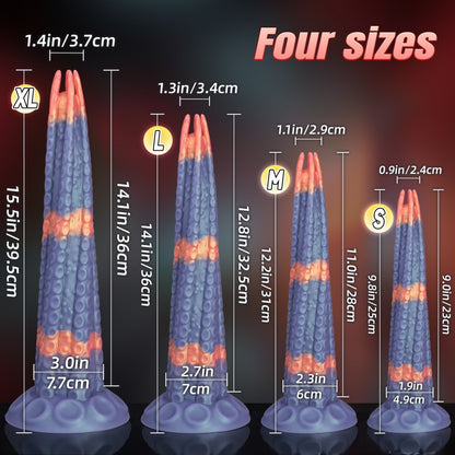 Alien Fantasy Tentakel Anal- & Vaginal-Saugdildo - Freihändiges Monster-Sexspielzeug für Frauen zur Masturbation