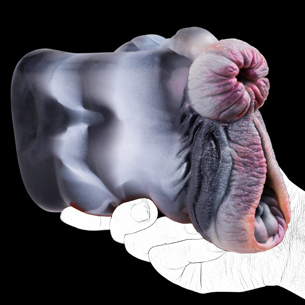 Zebra Tier Vagina Pussy Männliche Masturbationstasse - Taschen-realistisches Silikon Penis Sexspielzeug