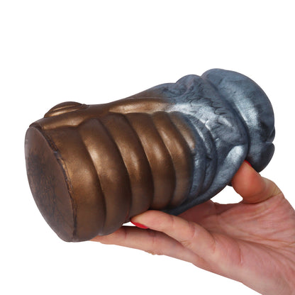 Alien Pussy Pocket Masturbation Cup - Metal-like Monster Vaginal Oral Sex Toys for Men