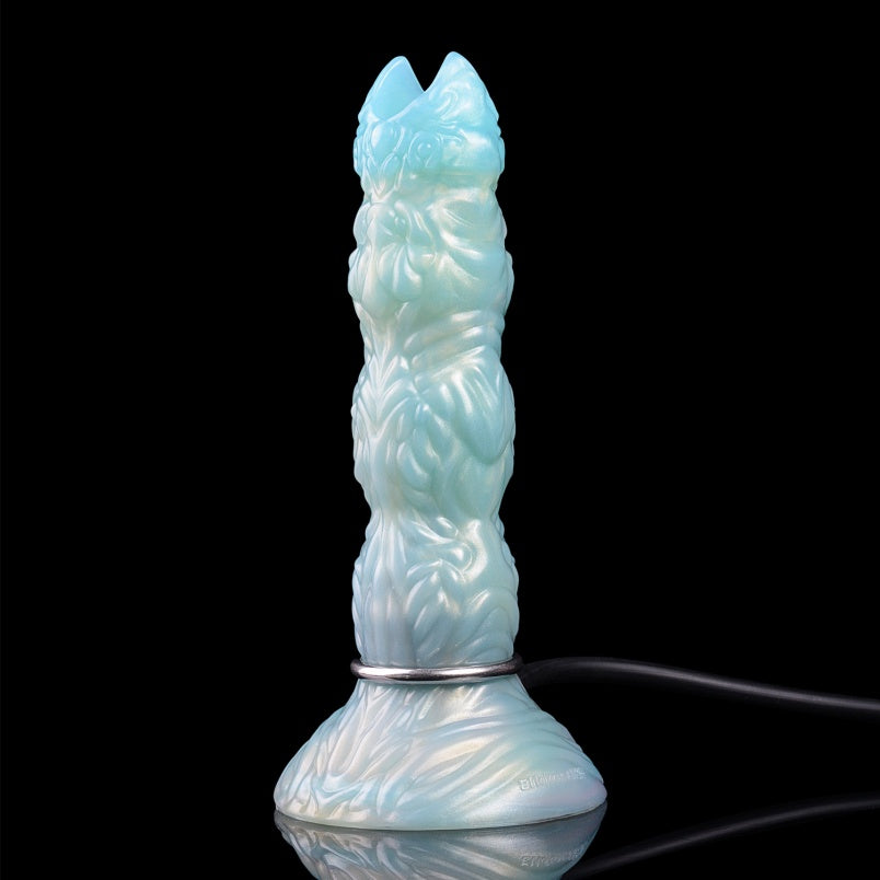 Gode ​​Ovipositeur Monstre en Silicone Bleu – Stimulateur Fantaisie d'Expansion Vaginale Féminine par Insertion