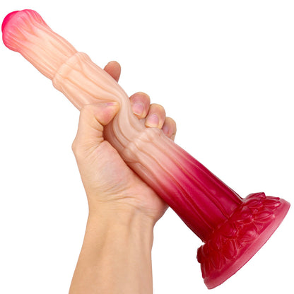 Fantasy Horse Monsterdildo Butt Plug - Silicone Bamboo Joint Anal Dildo Prostate Massager