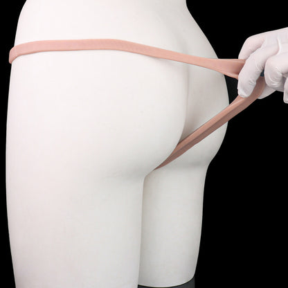 Ultra-Realistic Platinum Liquid Silicone Pussy Panties – Skin-Tone Transgender & Crossdresser Gaff Thong