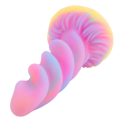 Sprial Fantasy Gode Plug Anal - Godes Lumineux en Silicone Masseur de Prostate Point G