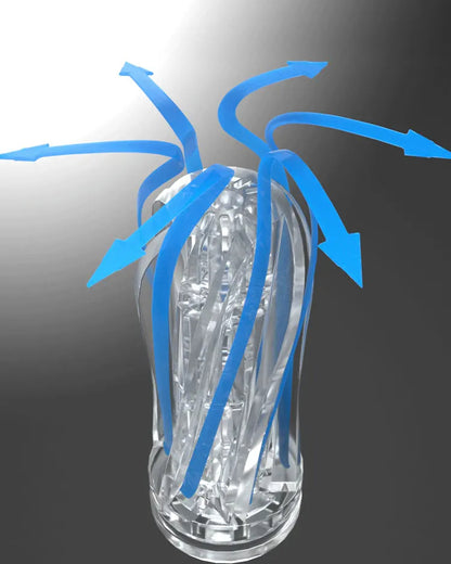 Jelly Pocket Pussy Mens Masturbation Cup - Vacuum Male Masturbator Penis Blowjob Sex Toy
