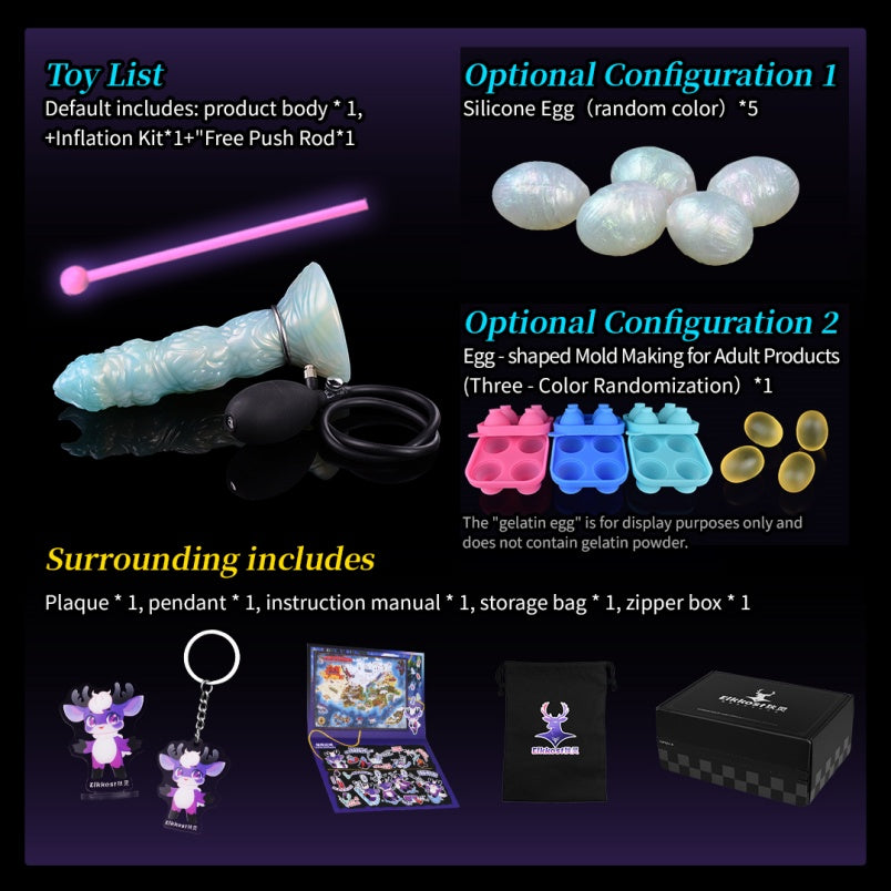 Gode ​​Ovipositeur Monstre en Silicone Bleu – Stimulateur Fantaisie d'Expansion Vaginale Féminine par Insertion