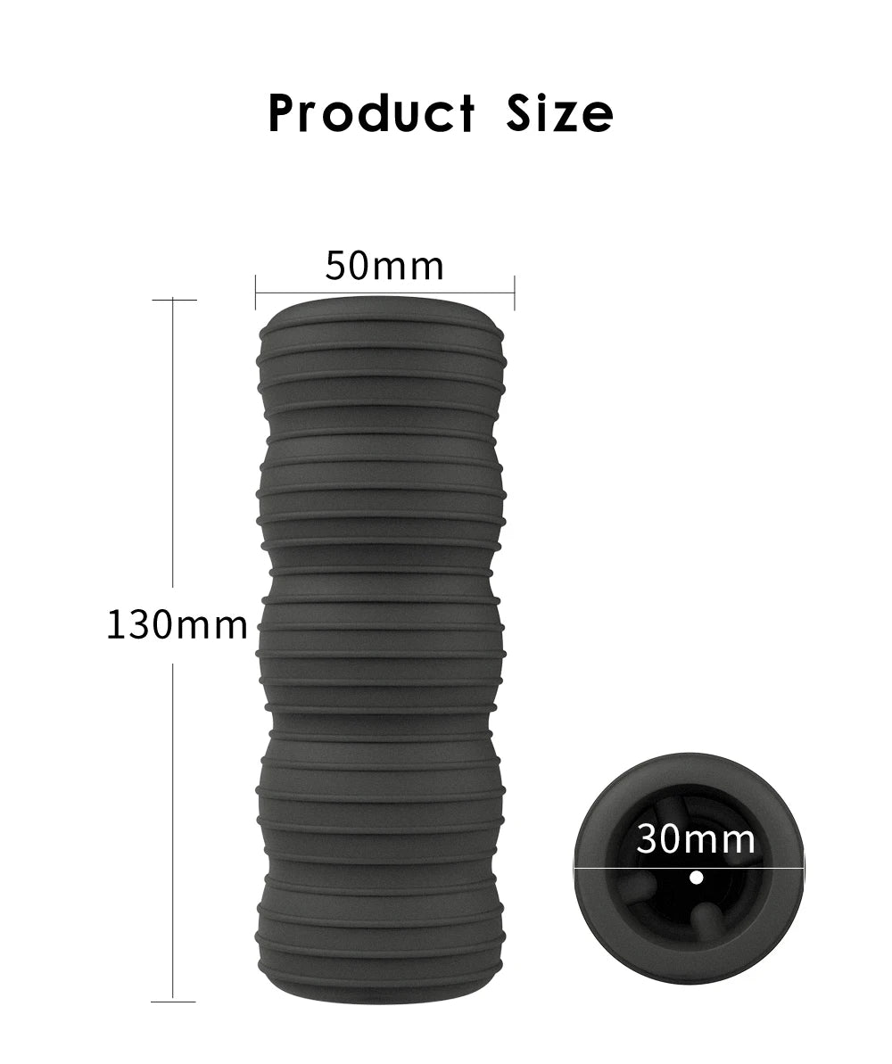 Silicone Pocket Pussy Male Masturbator - Strechy Realistic Vagina Penis Massager