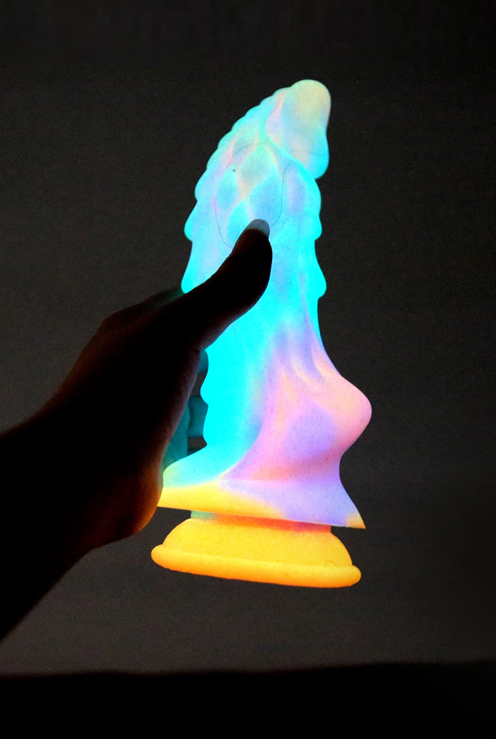 Gode ​​Monster Dragon - Plug anal lumineux coloré brillant gode anal Sex Toy